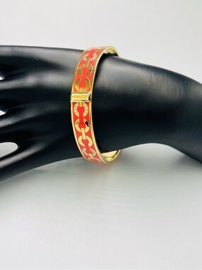 Coach Enamel Bangle Bracelet EUC